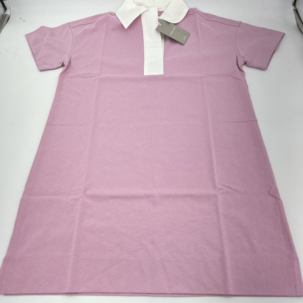 Everlane The Organic Cotton Polo Dress Mauve Size S NWT